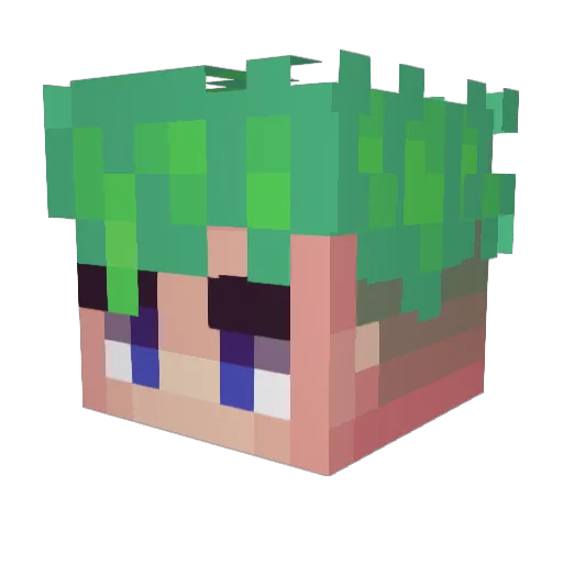Jsweetgames Minecraft avatar head, 3D render