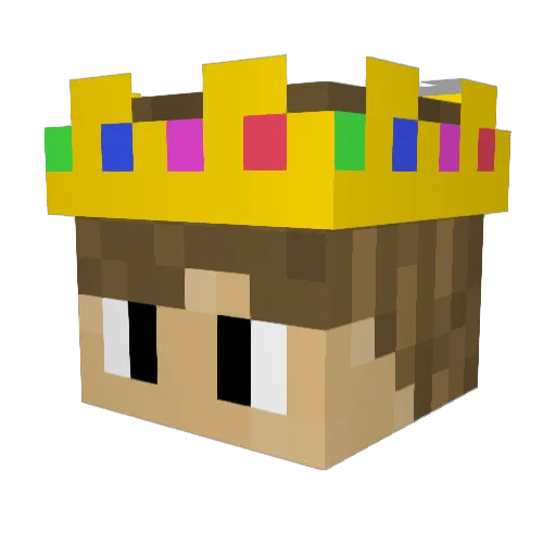 Jszy Minecraft avatar head, 3D render