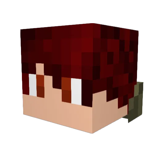 Jt1018 Minecraft avatar head, 3D render