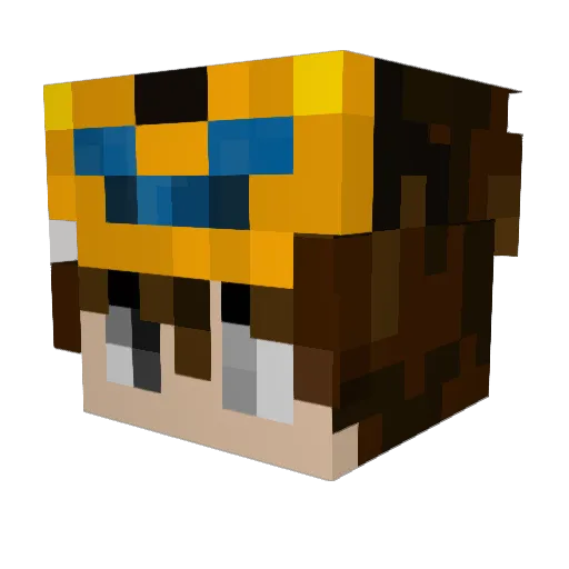 JtKujo Minecraft avatar head, 3D render