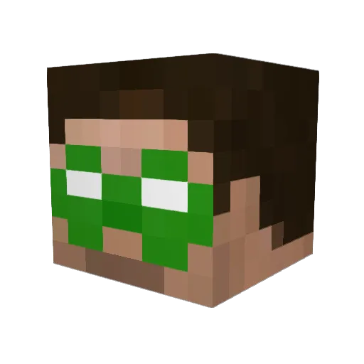 Jtcgh Minecraft avatar head, 3D render