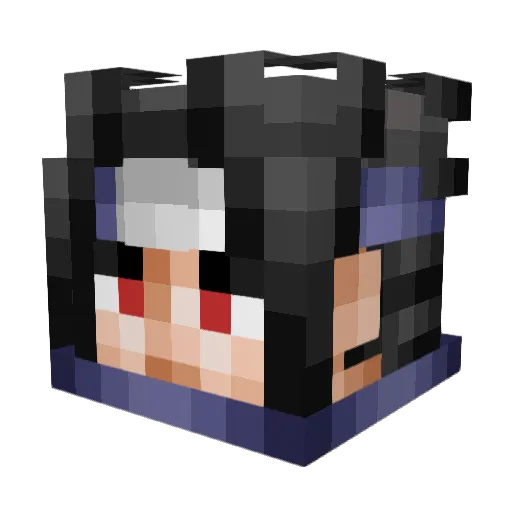 Jteroxx Minecraft avatar head, 3D render