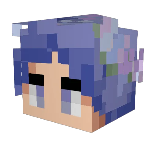 Jthulu Minecraft avatar head, 3D render