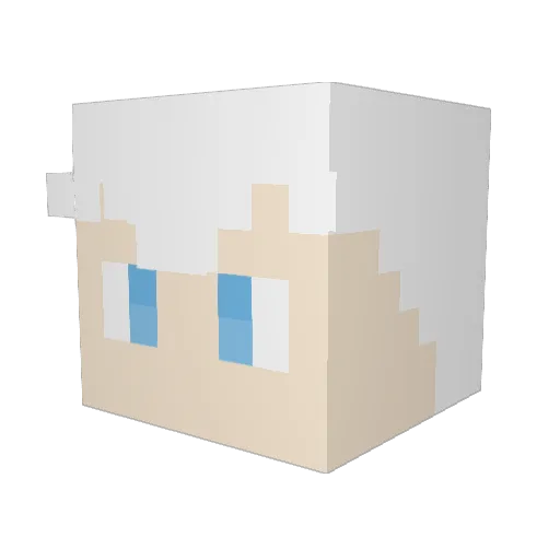 Jtkexperience Minecraft avatar head, 3D render