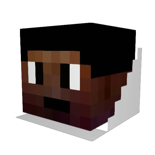 Jtprod12 Minecraft avatar head, 3D render