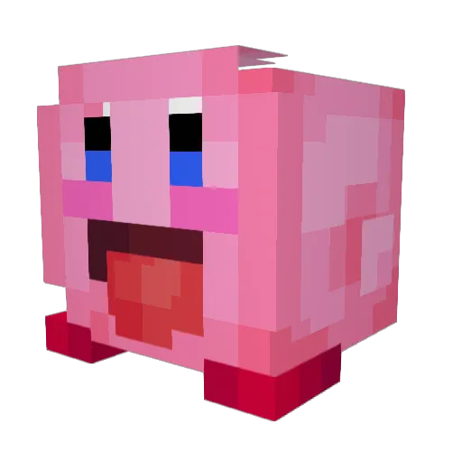 Ju4np4 Minecraft avatar head, 3D render