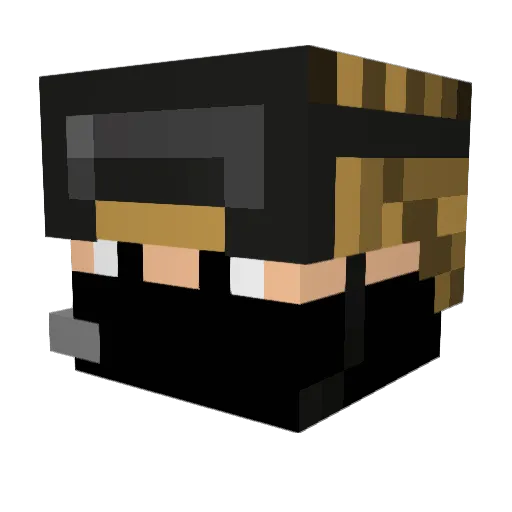 JuDadd Minecraft avatar head, 3D render