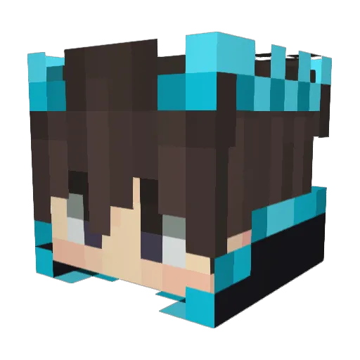JuDe98 Minecraft avatar head, 3D render
