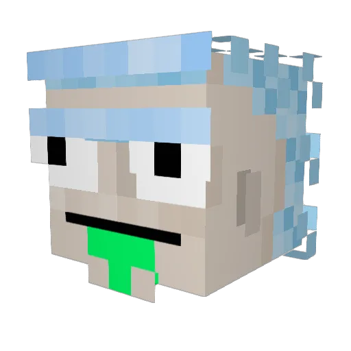 JuDz97 Minecraft avatar head, 3D render