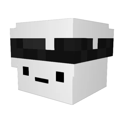 JuG07 Minecraft avatar head, 3D render