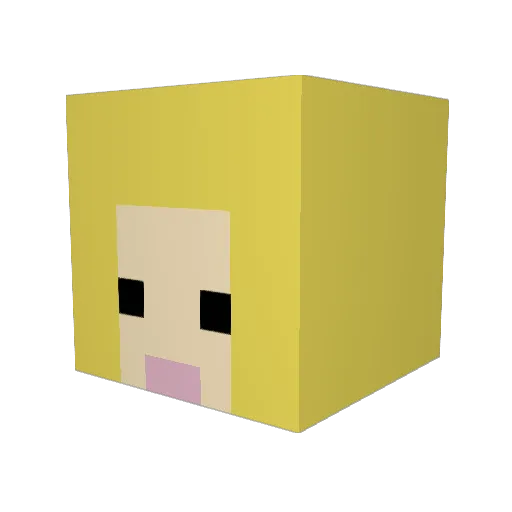 JuHans27 Minecraft avatar head, 3D render