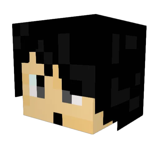 JuHorrip Minecraft avatar head, 3D render