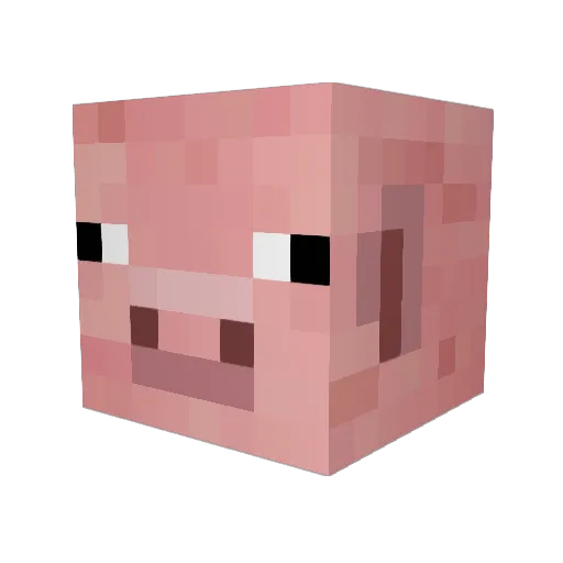 JuJ4 Minecraft avatar head, 3D render