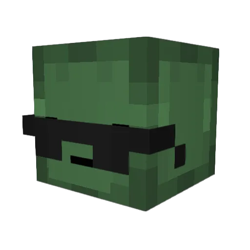 JuJuOnDatBeat33 Minecraft avatar head, 3D render