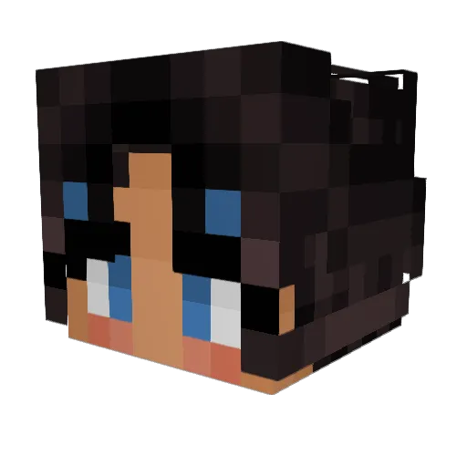 JuKayVid Minecraft avatar head, 3D render