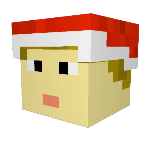 JuKer_007 Minecraft avatar head, 3D render