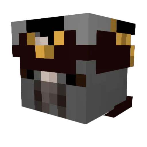 JuMomento Minecraft avatar head, 3D render