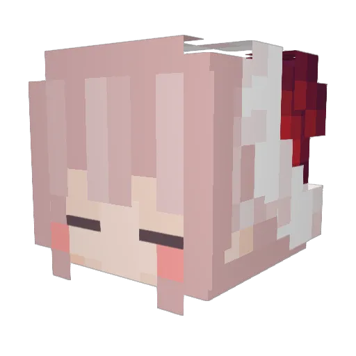 JuStTW4tch Minecraft avatar head, 3D render