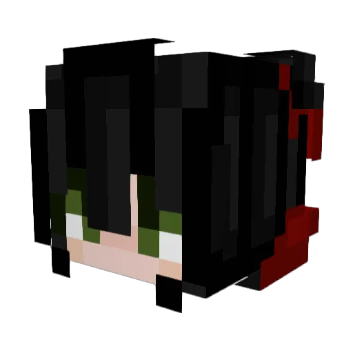 JuZoSee Minecraft avatar head, 3D render