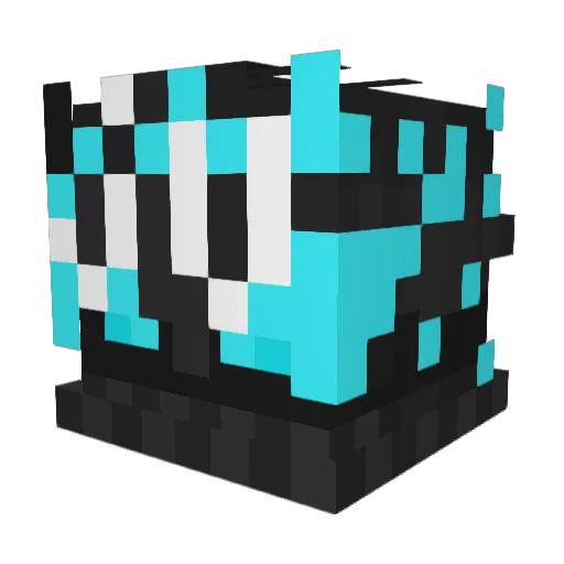 JuZoneLion Minecraft avatar head, 3D render