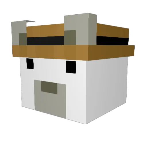 Ju__de Minecraft avatar head, 3D render