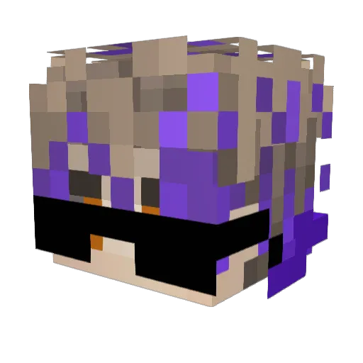 Juaco_Nice Minecraft avatar head, 3D render