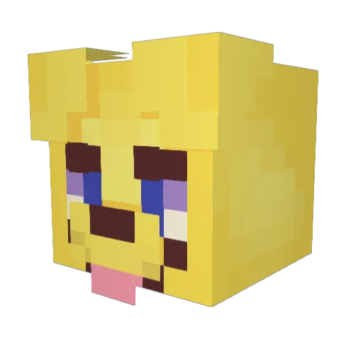 Juajont Minecraft avatar head, 3D render