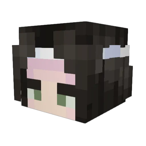 Juakkoo_ Minecraft avatar head, 3D render