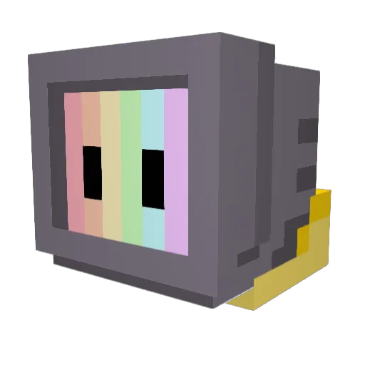 Juakx Minecraft avatar head, 3D render