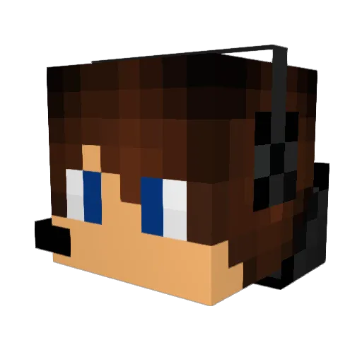 JuampiGamesYT Minecraft avatar head, 3D render