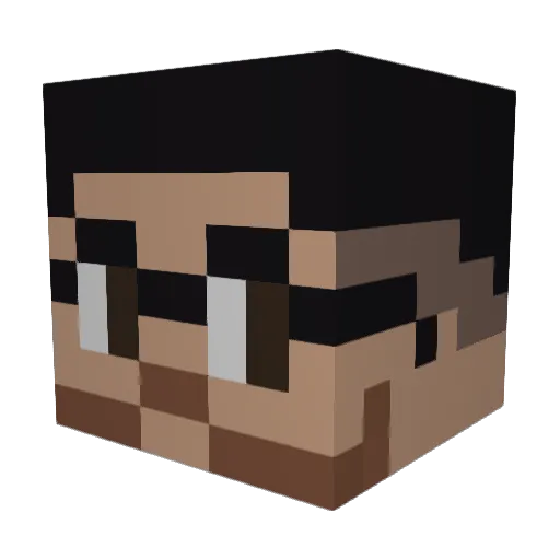 Juampii5422 Minecraft avatar head, 3D render