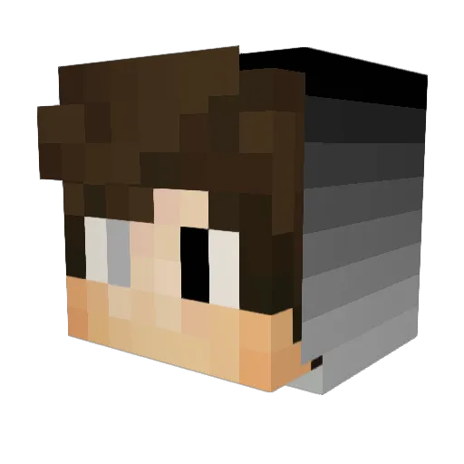 Juan225j Minecraft avatar head, 3D render