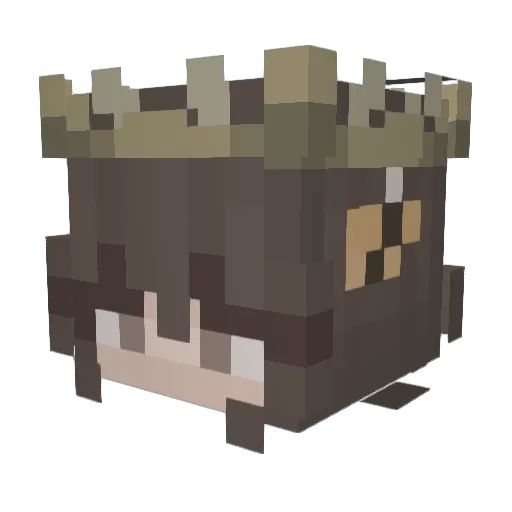 Juan7443 Minecraft avatar head, 3D render