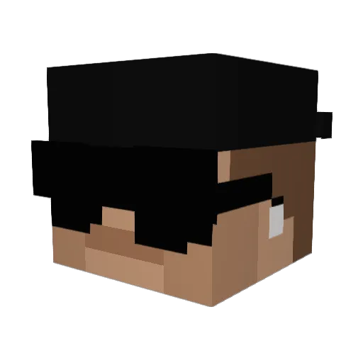 JuanBaC Minecraft avatar head, 3D render