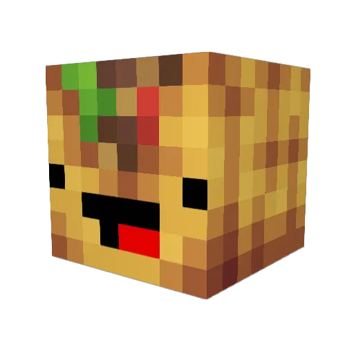 JuanBurrito12 Minecraft avatar head, 3D render