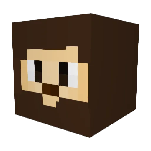 JuanCR3 Minecraft avatar head, 3D render
