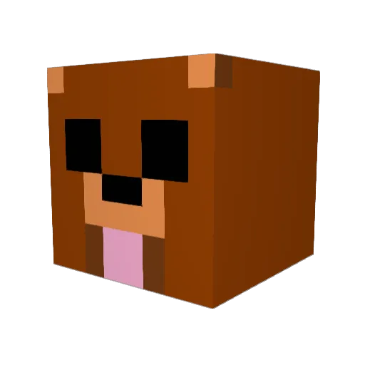 JuanChoss_ Minecraft avatar head, 3D render