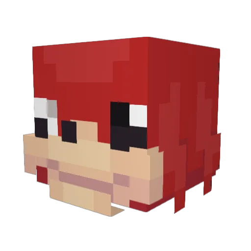 JuanDG9 Minecraft avatar head, 3D render
