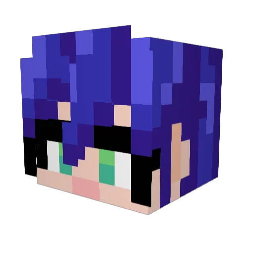 JuanDRG6 Minecraft avatar head, 3D render