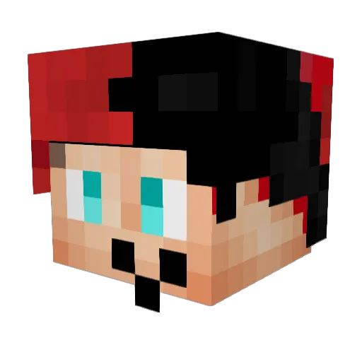 JuanDark820 Minecraft avatar head, 3D render