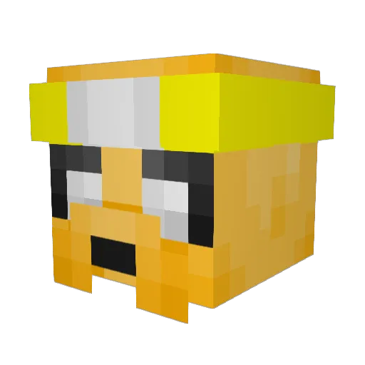 JuanGanta Minecraft avatar head, 3D render