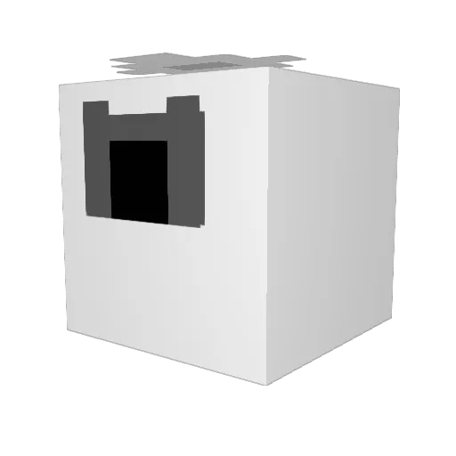 JuanLUXAB Minecraft avatar head, 3D render