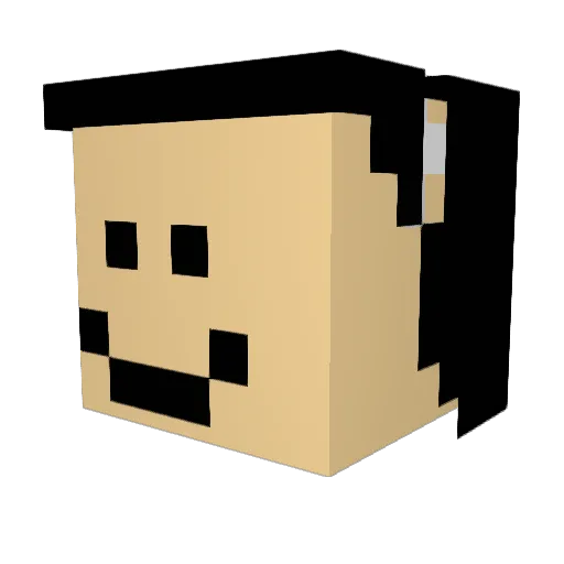 JuanMuchacho Minecraft avatar head, 3D render