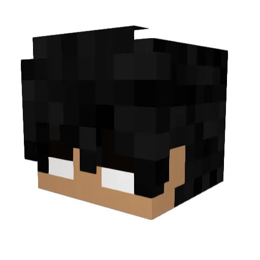 JuanRequiem Minecraft avatar head, 3D render