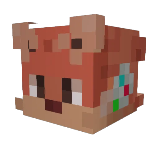 JuanSe79 Minecraft avatar head, 3D render