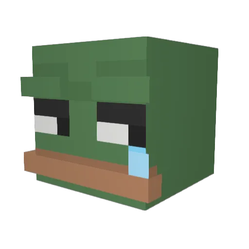 JuanTs Minecraft avatar head, 3D render