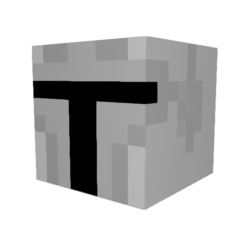 JuanWIC Minecraft avatar head, 3D render