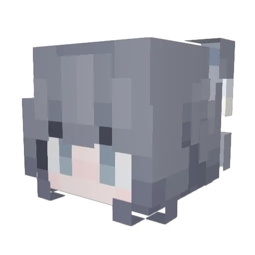 JuanYu2005 Minecraft avatar head, 3D render