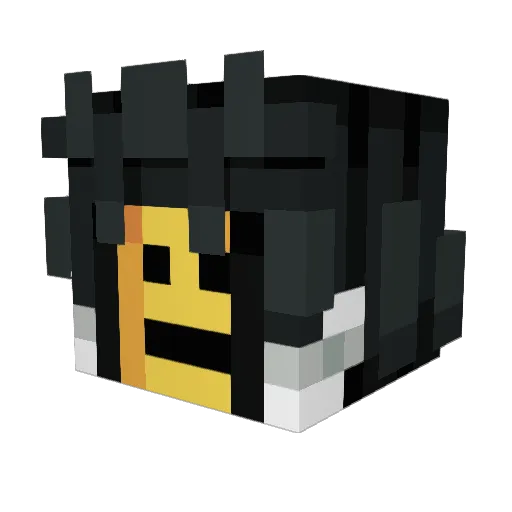 Juan_Clean Minecraft avatar head, 3D render