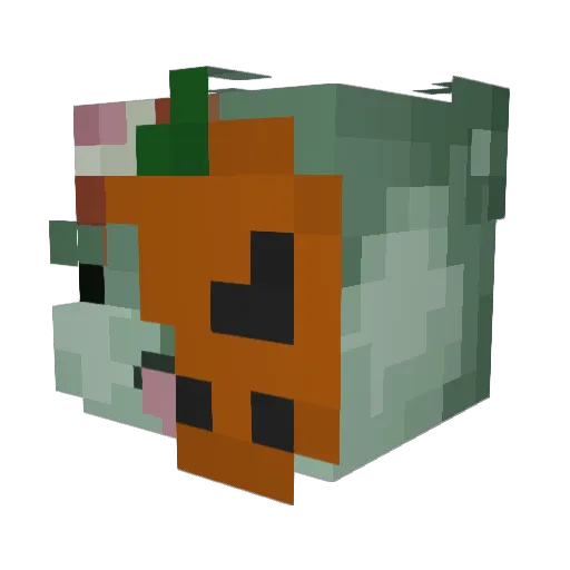 Juan_Fake Minecraft avatar head, 3D render